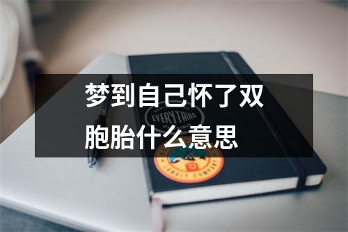 梦到自己怀了双胞胎什么意思