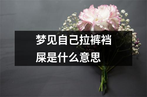 梦见自己拉裤裆屎是什么意思