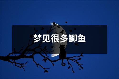 梦见很多鲫鱼