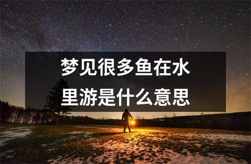 梦见很多鱼在水里游是什么意思