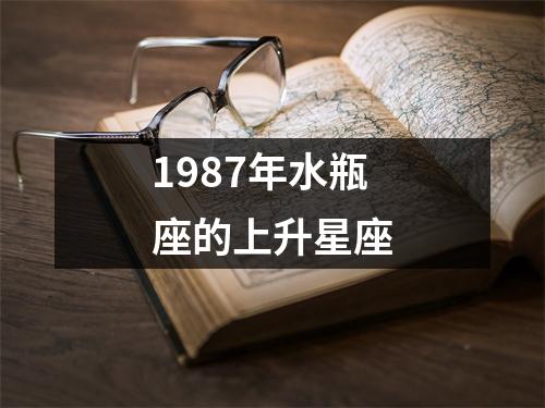 1987年水瓶座的上升星座