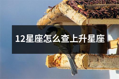 12星座怎么查上升星座