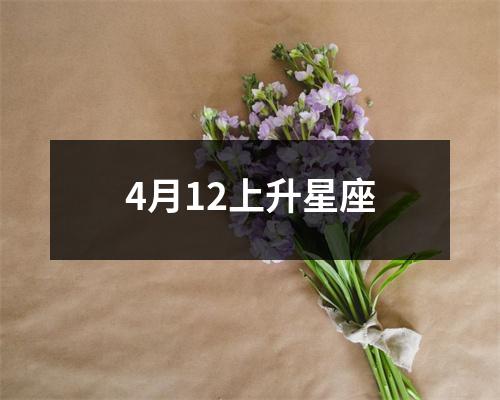 4月12上升星座