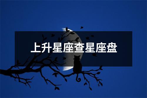 上升星座查星座盘