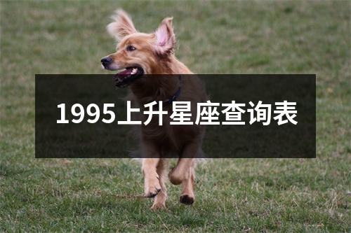 1995上升星座查询表