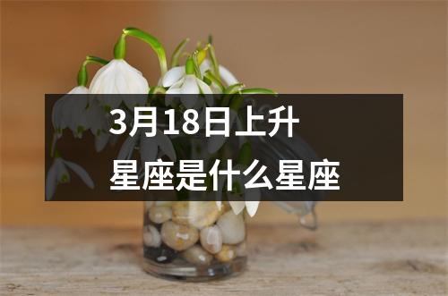 3月18日上升星座是什么星座