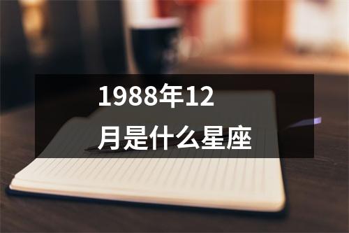 1988年12月是什么星座