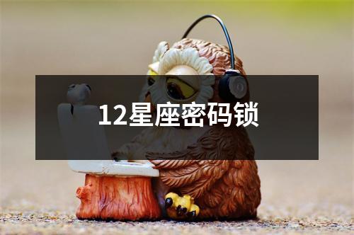 12星座密码锁