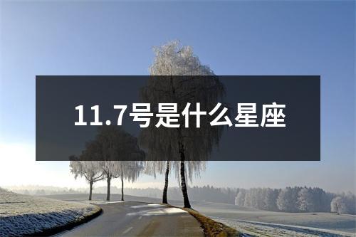 11.7号是什么星座