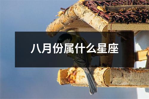 八月份属什么星座