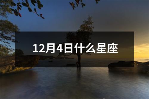 12月4日什么星座