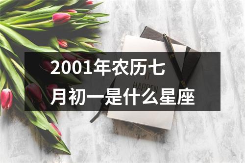 2001年农历七月初一是什么星座