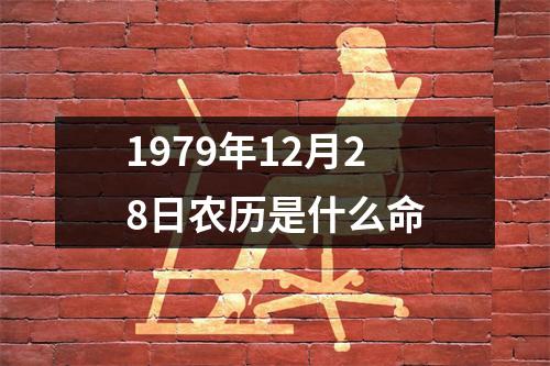 1979年12月28日农历是什么命