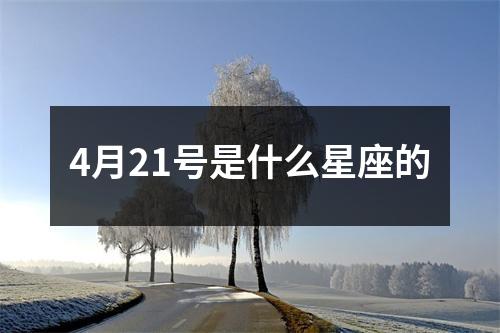 4月21号是什么星座的