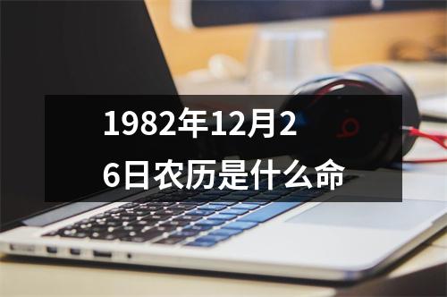 1982年12月26日农历是什么命