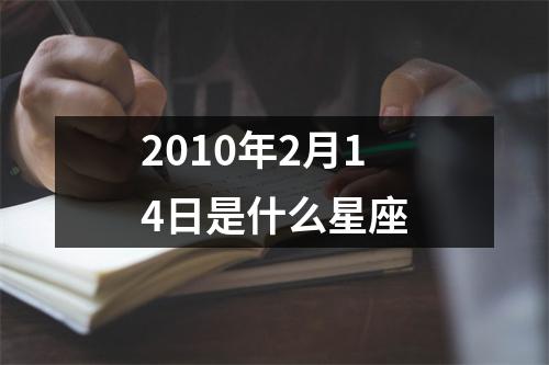 2010年2月14日是什么星座