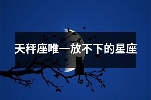 天秤座唯一放不下的星座