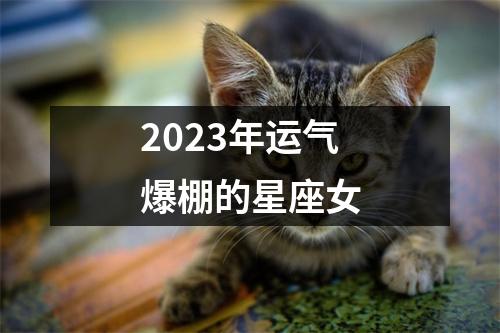 2023年运气爆棚的星座女