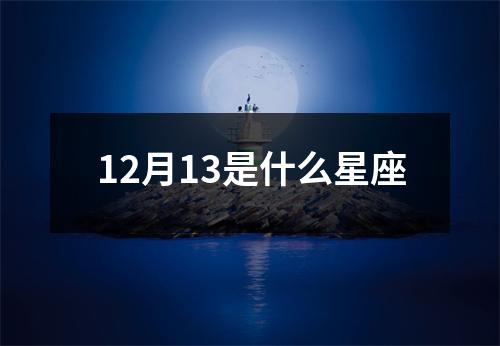 12月13是什么星座