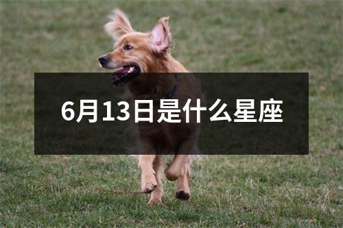 6月13日是什么星座