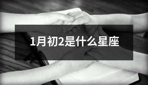 1月初2是什么星座