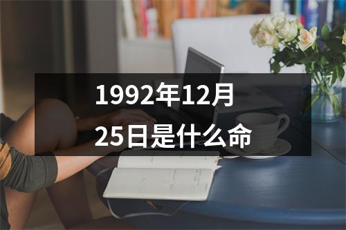 1992年12月25日是什么命