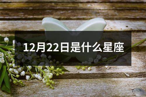 12月22日是什么星座