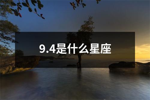 9.4是什么星座