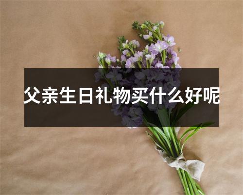 父亲生日礼物买什么好呢