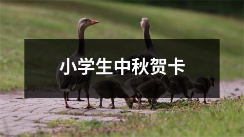 小学生中秋贺卡