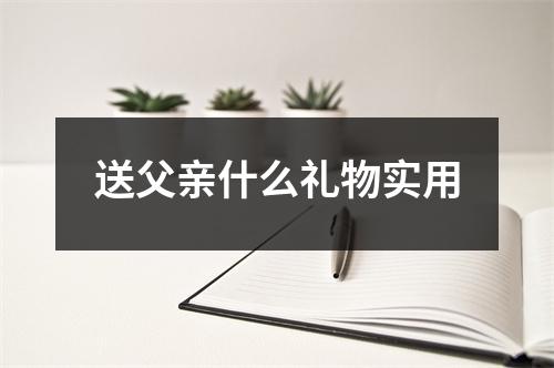 送父亲什么礼物实用