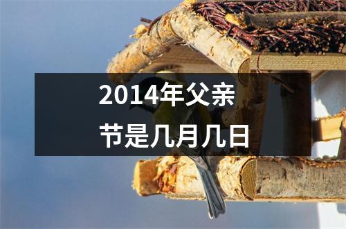 2014年父亲节是几月几日