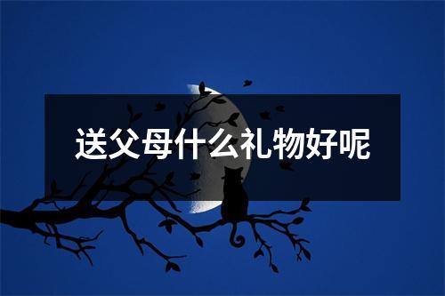 送父母什么礼物好呢