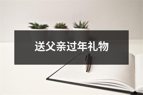 送父亲过年礼物