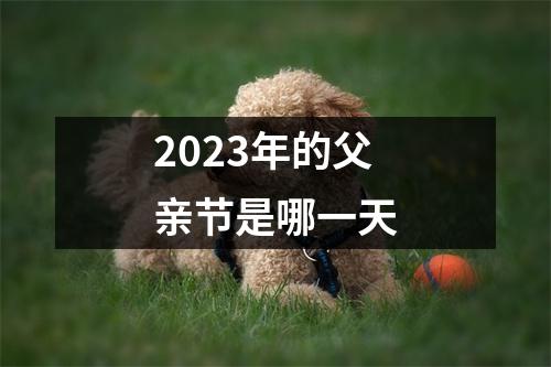 2023年的父亲节是哪一天