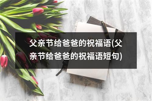 父亲节给爸爸的祝福语(父亲节给爸爸的祝福语短句)