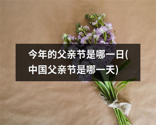 今年的父亲节是哪一日(父亲节是哪一天)