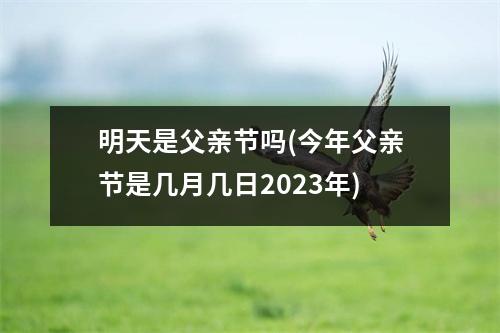 明天是父亲节吗(今年父亲节是几月几日2023年)