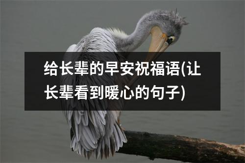 给长辈的早安祝福语(让长辈看到暖心的句子)