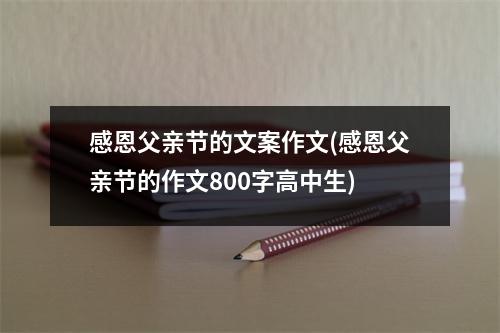 感恩父亲节的文案作文(感恩父亲节的作文800字高中生)