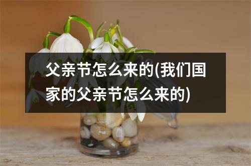 父亲节怎么来的(我们国家的父亲节怎么来的)