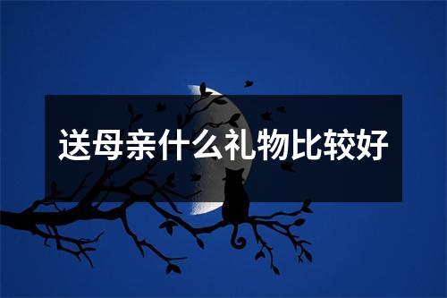 送母亲什么礼物比较好