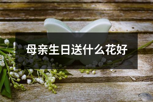 母亲生日送什么花好