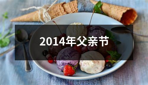 2014年父亲节