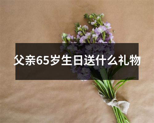 父亲65岁生日送什么礼物