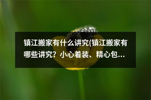 镇江搬家有什么讲究(镇江搬家有哪些讲究？小心着装、精心包装，确保顺利搬迁！)