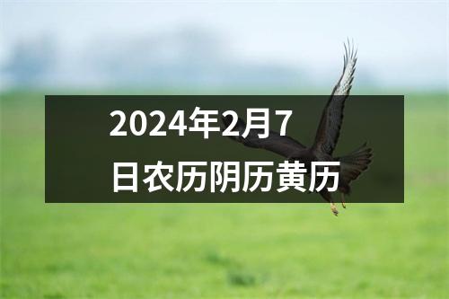 2024年2月7日农历阴历黄历