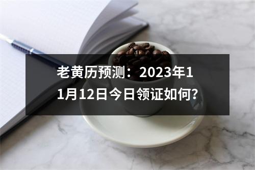 老黄历预测：2023年11月12日今日领证如何？