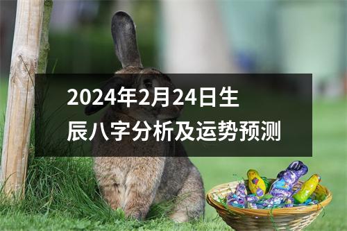 2024年2月24日生辰八字分析及运势预测