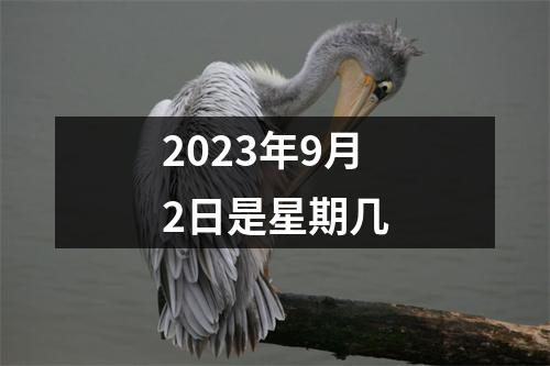 2023年9月2日是星期几